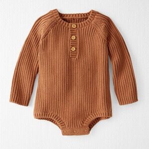 Baby Organic Cotton Sweater Knit Bubble Onesie